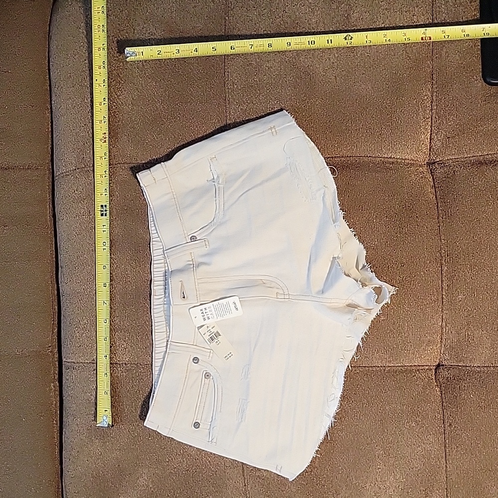 Aerie Daydream Denim Short White